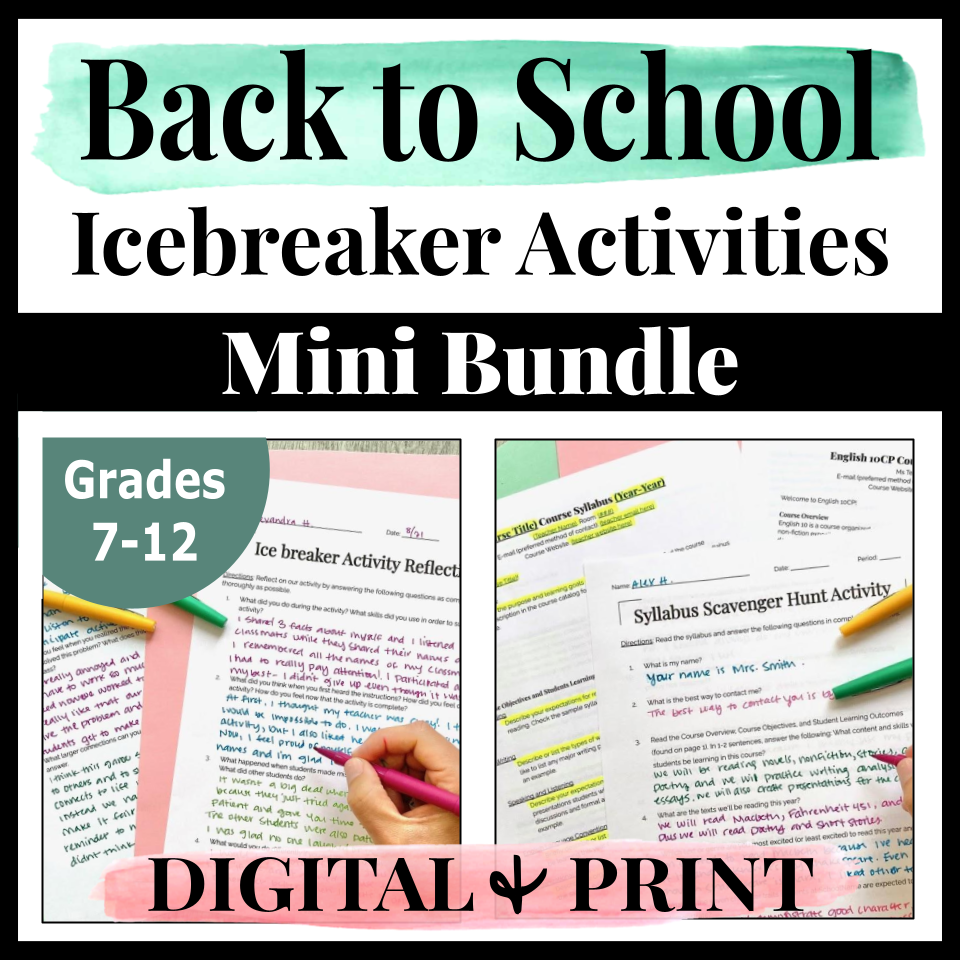 10 Awesome Middle School Icebreakers Your Students Will Love